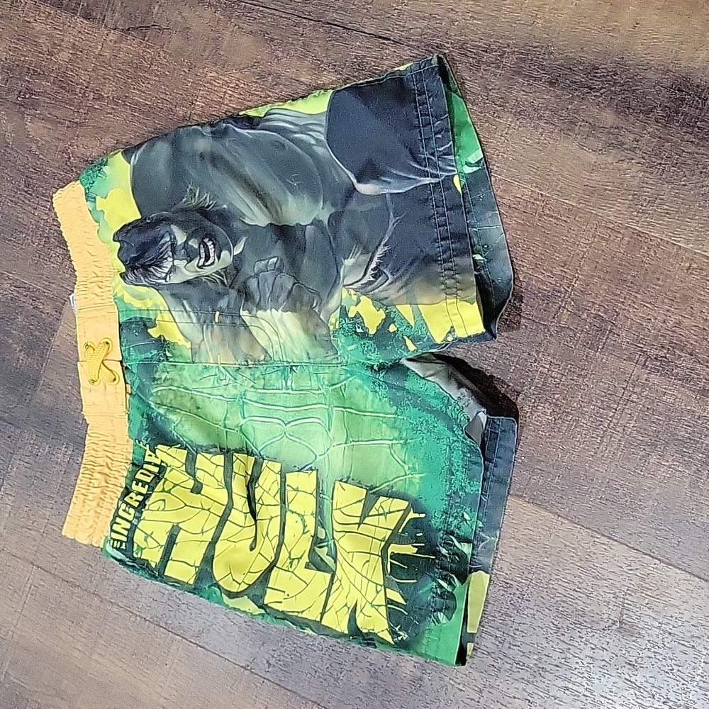 Boys 3T Hulk Swim Shorts